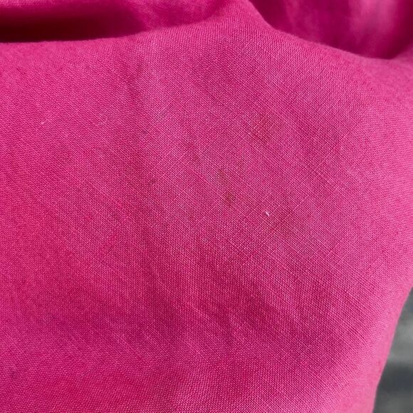 Ann Taylor Linen Dress Size 2 Pink Y2k Midi - Picture 7 of 8